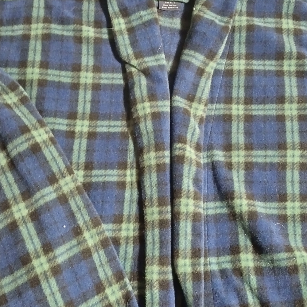 Faded Glory Blue and Green Teddy Jacket